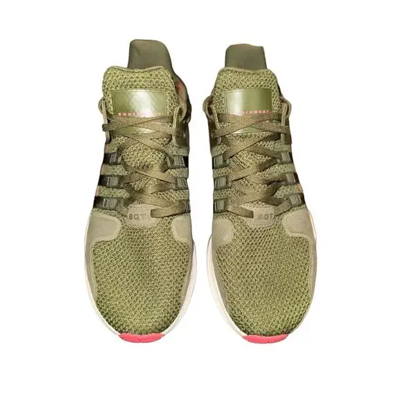 Adidas EQT Support ADV AC7998 Olive Green Pink Sneakers Size 6.5 Women’s Shoes - Picture 3 of 11
